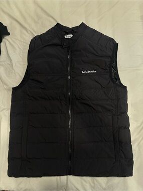 Acne Studios Men's Black Quilted Puffer Vest